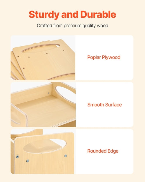Montessori Weaning Table and Chair Set, Wooden Toddler Table and Chair