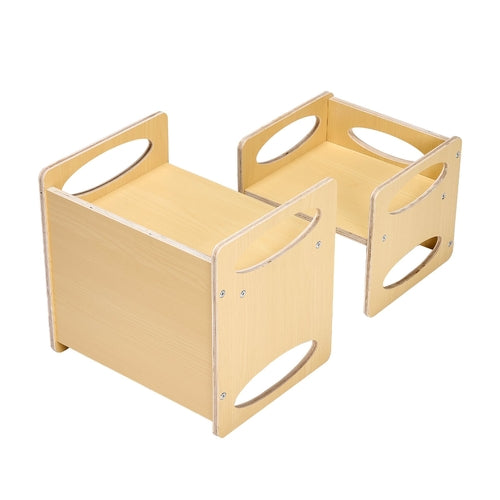 Montessori Weaning Table and Chair Set, Wooden Toddler Table and Chair