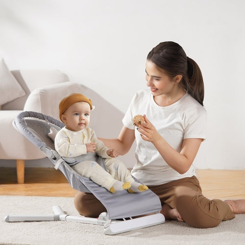 Baby Bouncer, Folding Bouncer Seat for Babies 0-9 Months, Newborn